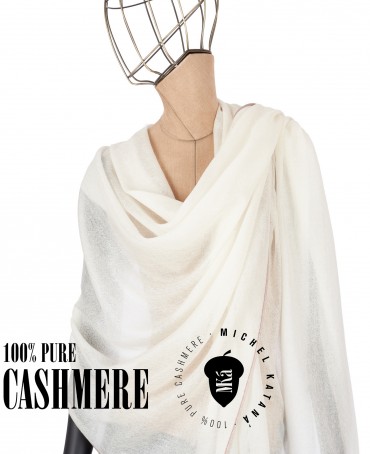 Палантин Унисекс Jq.CASH40_24-JAQUARD-1/ALB